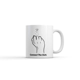 Connect The Dots Mug Funny Sarcastic Middle Finger Graphic Novelty Coffee Cup-11oz