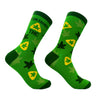 Men's Contains THC Socks Funny 420 Pot Leaf Warning Label Smoking Joke Footwear