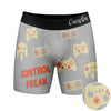 Mens Control Freak Boxer Briefs Funny Video Game Gamer Gift Graphic Novelty Underwear