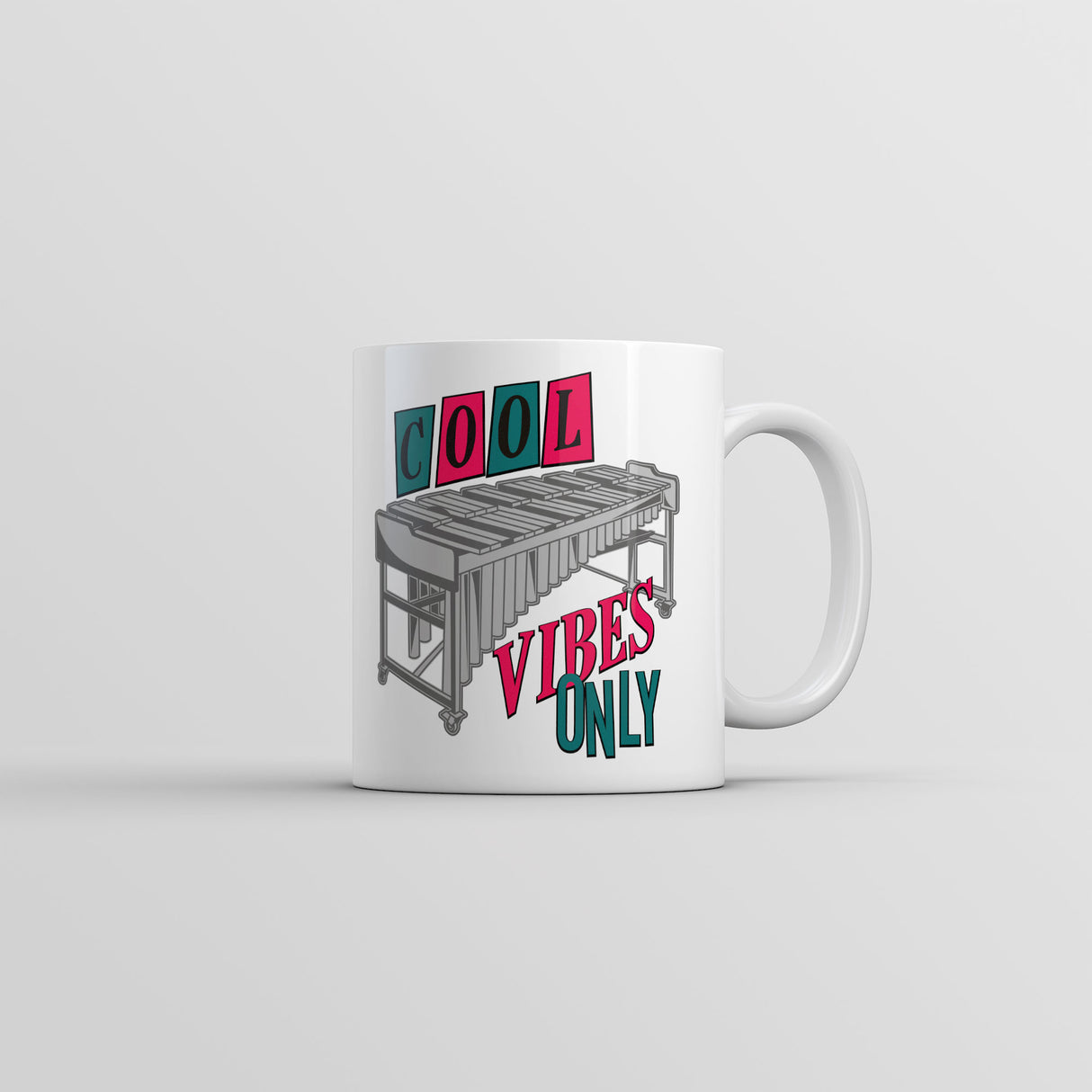 Cool Vibes Only Mug Funny Sarcastic Music Graphic Coffee Cup-11oz