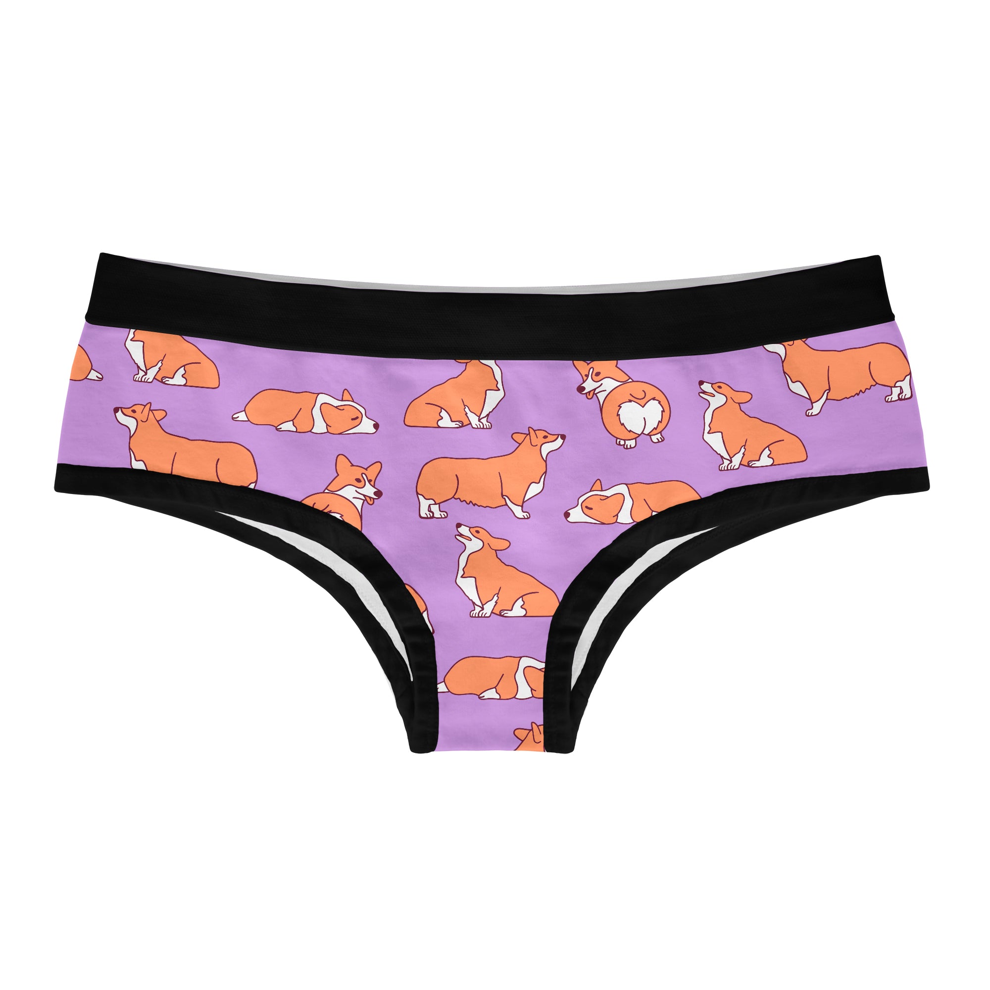 Womens Corgi Panties Cute Pet Lovers Puppy Graphic Novelty Underwear F –  Nerdy Shirts