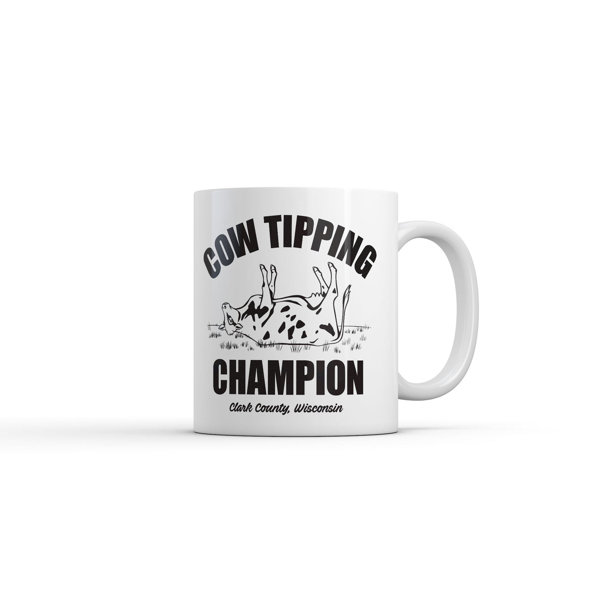 Cow Tipping Champion Mug Funny Sarcastic Farm Graphic Novelty Coffee Cup-11oz