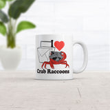 I Heart Crab Raccoons Mug Funny Sarcastic Novelty Coffee Cup-11oz