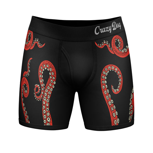 Release The Cracken Mens Boxers Funny Kraken Sea Octopus Butt Crack Novelty Underwear
