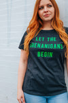 Womens Let The Shenanigans Begin T Shirt Funny Saint Patricks Day St Patty Tee