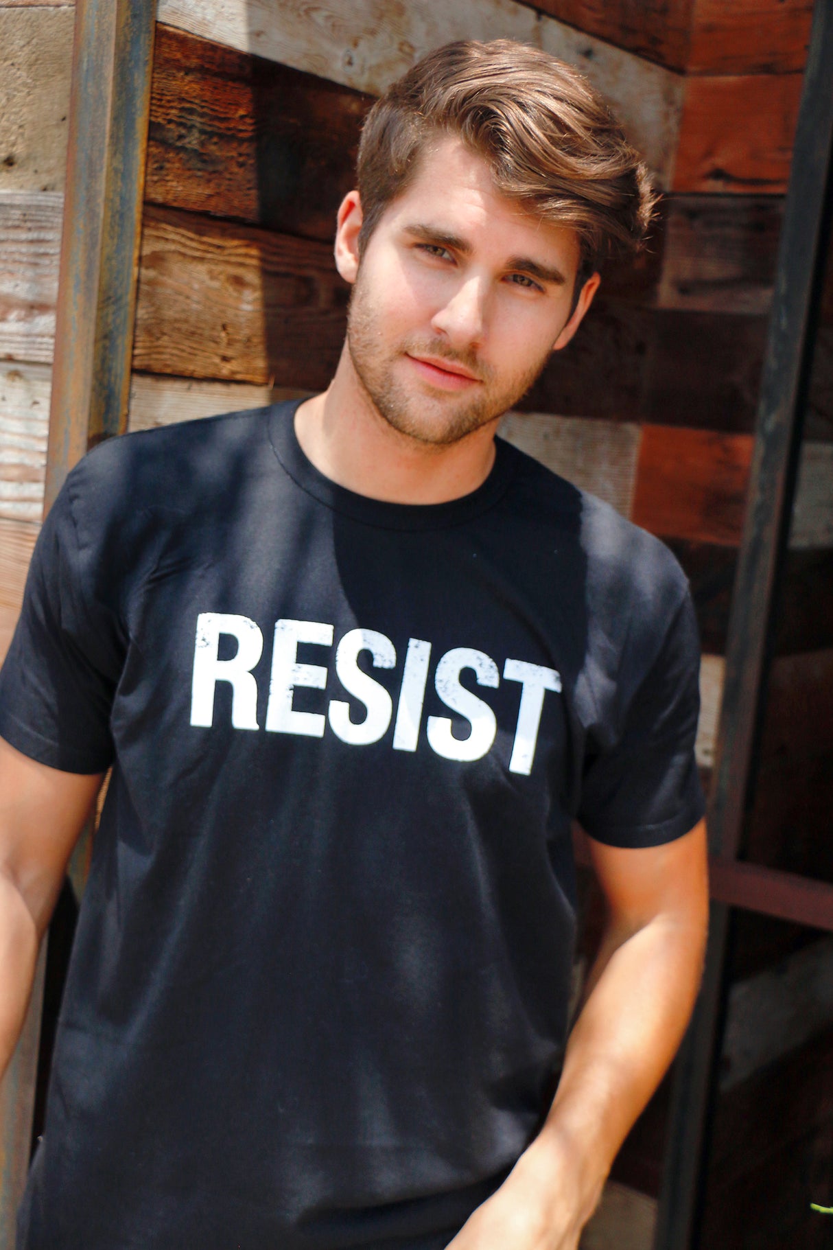 Mens Resist T Shirts Political Anti Authority Protest Tees Rebel Rally March Shirts