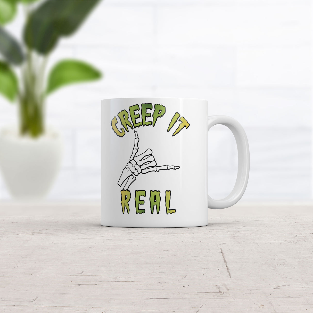 Creep It Real Mug Funny Halloween Graphic Novelty Coffee Cup-11oz