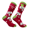 Men's Crushin It Socks Funny Xmas Party Holiday Nutcracker Footwear