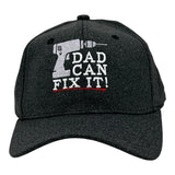 Dad Can Fix It Hat Funny Sarcastic Power Tools Fathers Day Graphic Novelty Cap