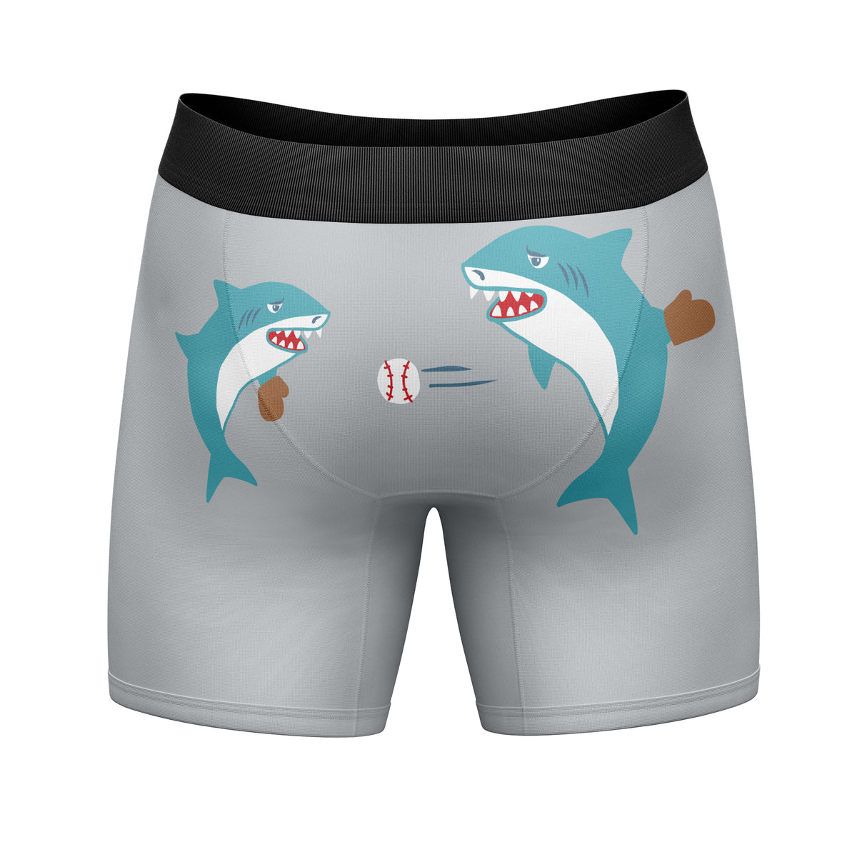 Mens Daddy Shark Boxer Briefs Funny Fathers Day Cool Underwear Gift Humor For Guys