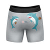 Mens Daddy Shark Boxer Briefs Funny Fathers Day Cool Underwear Gift Humor For Guys