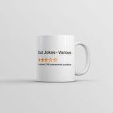 Dad Jokes Review Mug Funny Sarcastic Fathers Day Novelty Coffee Cup-11oz