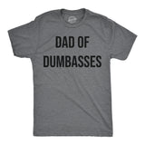 Mens Funny T Shirts Dad Of Dumbasses Sarcastic Fathers Day Tee for Men
