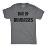 Mens Funny T Shirts Dad Of Dumbasses Sarcastic Fathers Day Tee for Men