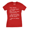 Womens Dear Santa I'll Buy My Own Stuff Tshirt Funny Christmas Present Tee For Ladies