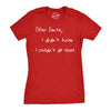 Womens Dear Santa I Didn't Know I Couldn't Do That Funny Christmas Tshirt