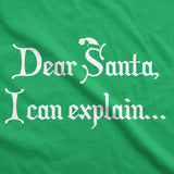 Dear Santa, I Can Explain Men's Tshirt