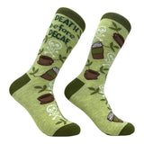 Women's Death Before Decaf Socks Funny Caffeine Addict Coffee Lovers Footwear