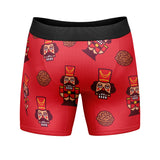 Deez Nuts Mens Boxers Funny Christmas Nutcracker Hilarious Graphic Underwear