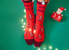 Men's Deez Nuts Socks Funny Christmas Nutcracker Sarcastic Graphic Footwear