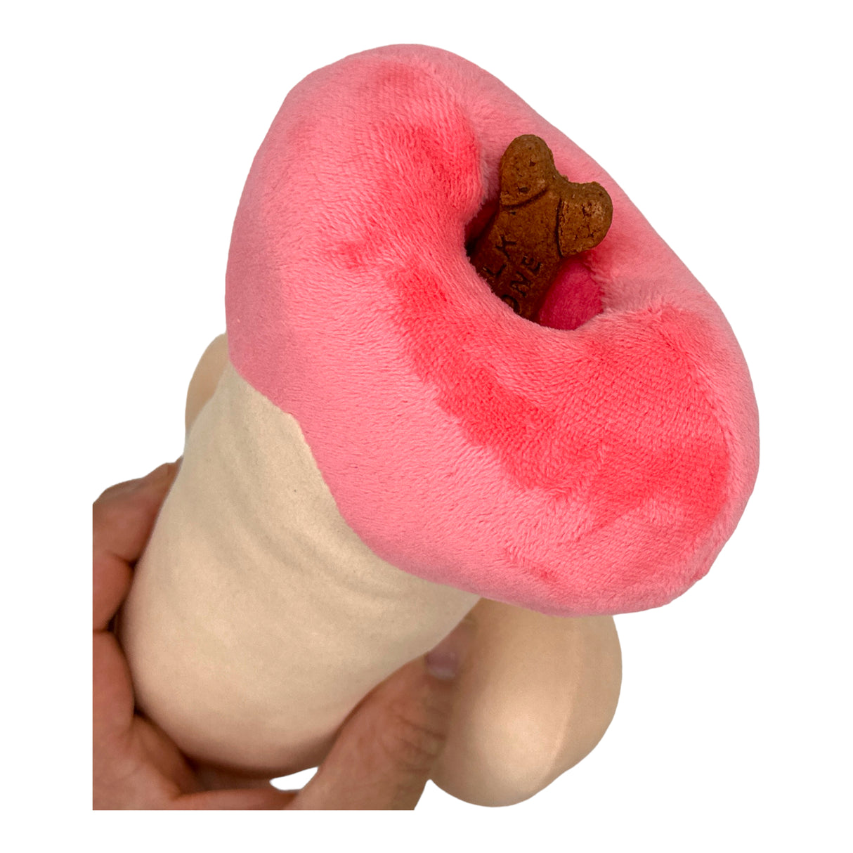 Dick And Balls Dog Toy Funny Adult Joke Stuffed Penis Chew Toy With Reattachable Parts and Hidden Treat Compartments - Rip and Reveal Interactive Chew