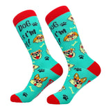 Women's My Dog Thinks I'm Cool Socks Funny Pet Lover Novelty Cute Graphic