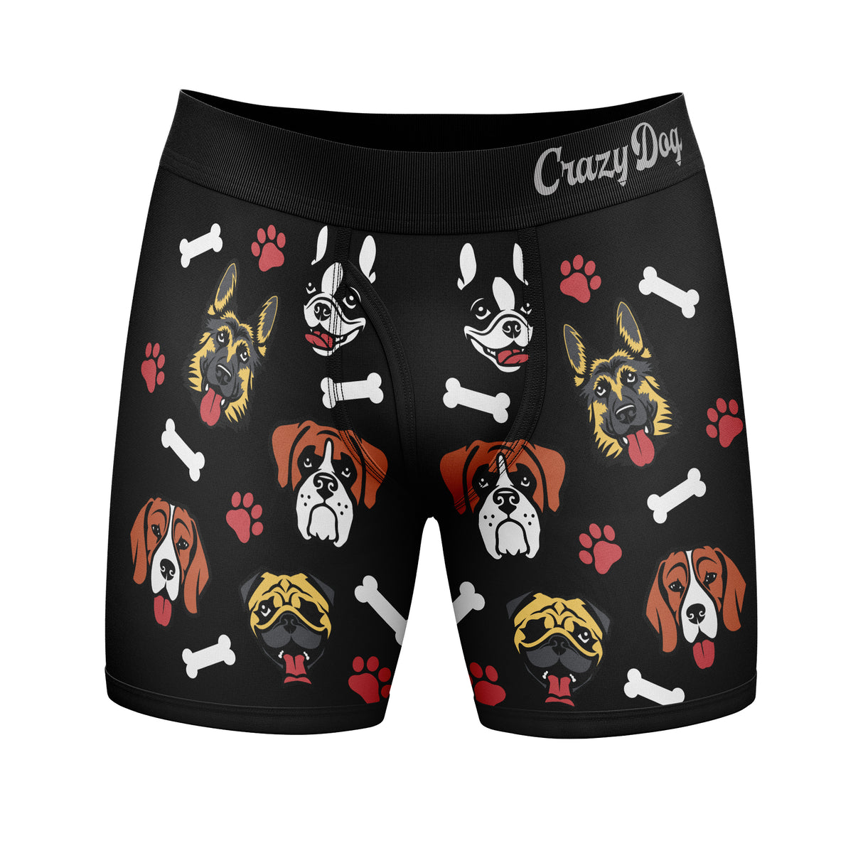 Mens My Dog Thinks Im Cool Boxer Briefs Funny Saying Cool Graphic Underwear Guys