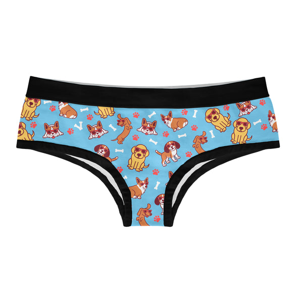 Womens My Dog Thinks Im Cool Panties Funny Saying Graphic Bikini Brief Underwear