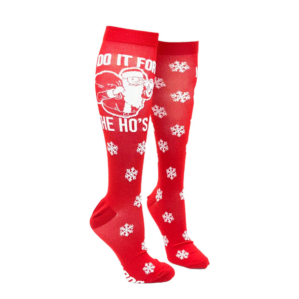 Unisex Do It For The Hos Funny Christmas Compression Socks For Men And Women