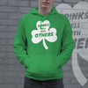 Drinks Well With Others Hoodie Funny St Patricks Day Drinking Shenanigans Saint Patty Graphic