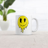 Dripping Smile Mug Funny Melting Face Graphic Coffee Cup-11oz