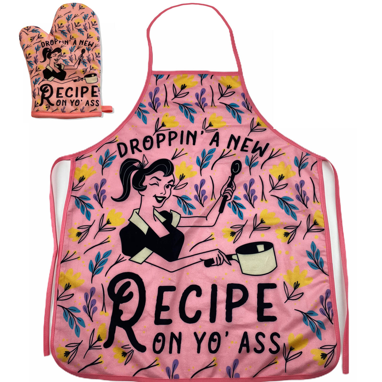 Droppin A New Recipe On Yo Ass Oven Mitt + Apron