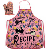 Droppin A New Recipe On Yo Ass Oven Mitt + Apron