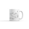 Duck Rabbit Graph Mug Funny Sarcastic Graphic Novelty Coffee Cup-11oz