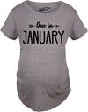 Maternity Due In September Funny Pregnancy T-Shirt Announcement Month Tee