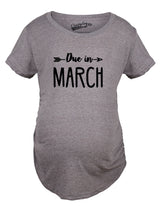 Maternity Due In December Funny T shirts Pregnant Shirts Announce Pregnancy Month Shirt