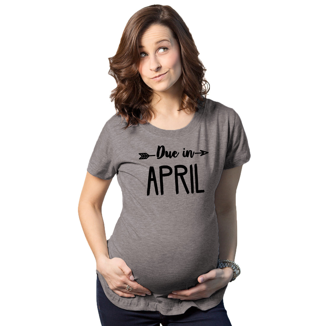 Maternity Due In August Funny T shirts Pregnant Shirts Announce Pregnancy Month Shirt