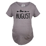 Maternity Due In September Funny Pregnancy T-Shirt Announcement Month Tee