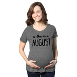 Maternity Due In October Funny T shirts Pregnant Shirts Announce Pregnancy Month Shirt