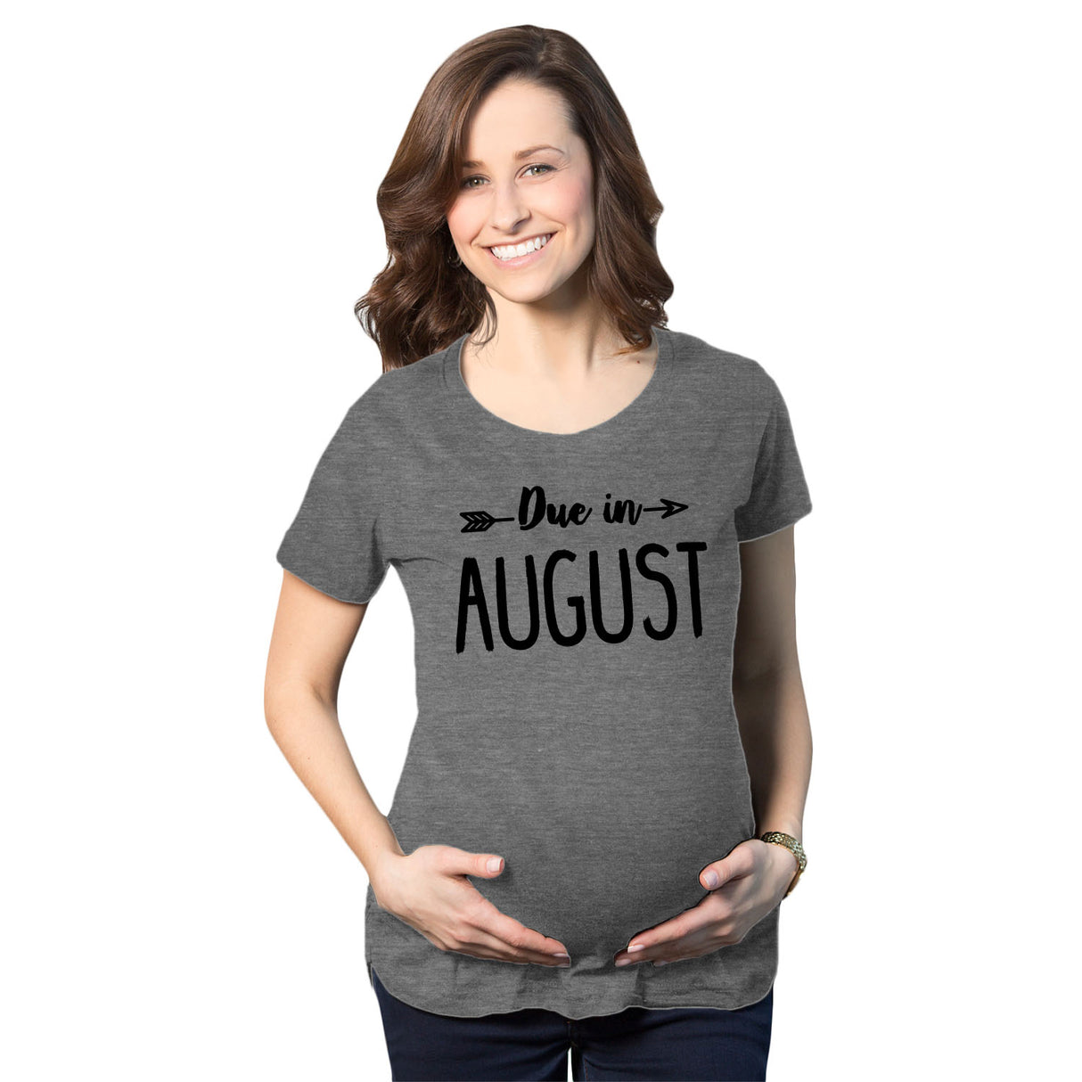 Maternity Due In February Funny T shirts Pregnant Shirts Announce Pregnancy Month Shirt