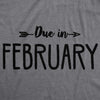 Maternity Due In T-Shirt Choose Month Funny Pregnant Expecting Due Date Tee