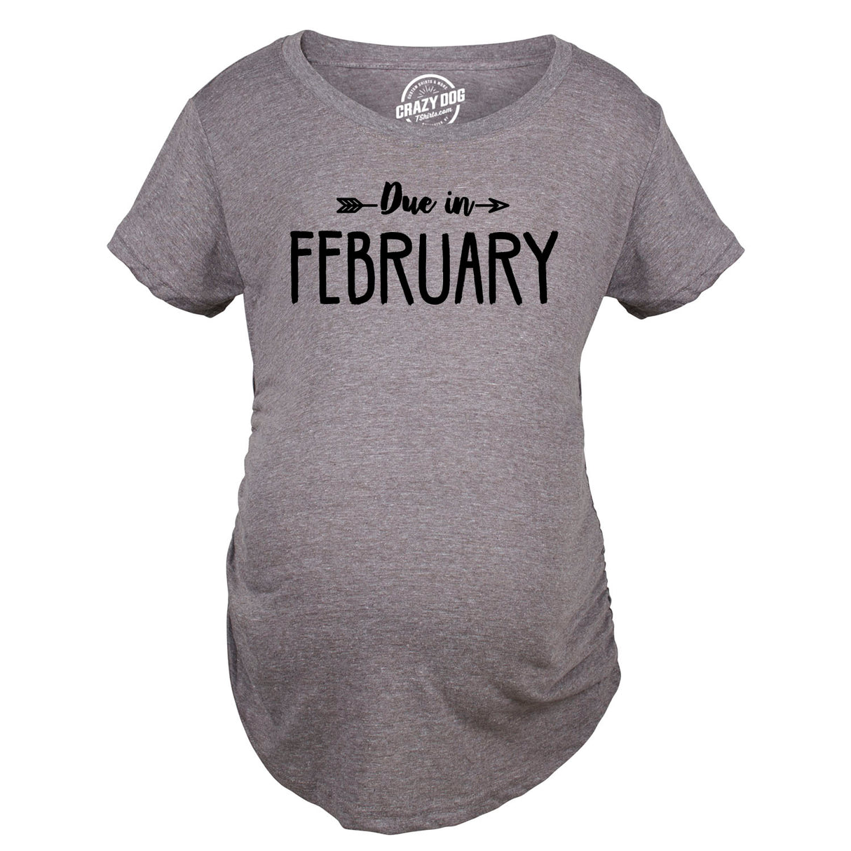 Maternity Due In February Funny T shirts Pregnant Shirts Announce Pregnancy Month Shirt