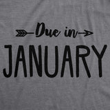 Maternity Due In July Funny T shirts Pregnant Shirts Announce Pregnancy Month Shirt