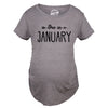 Maternity Due In T-Shirt Choose Month Funny Pregnant Expecting Due Date Tee