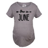 Maternity Due In T-Shirt Choose Month Funny Pregnant Expecting Due Date Tee