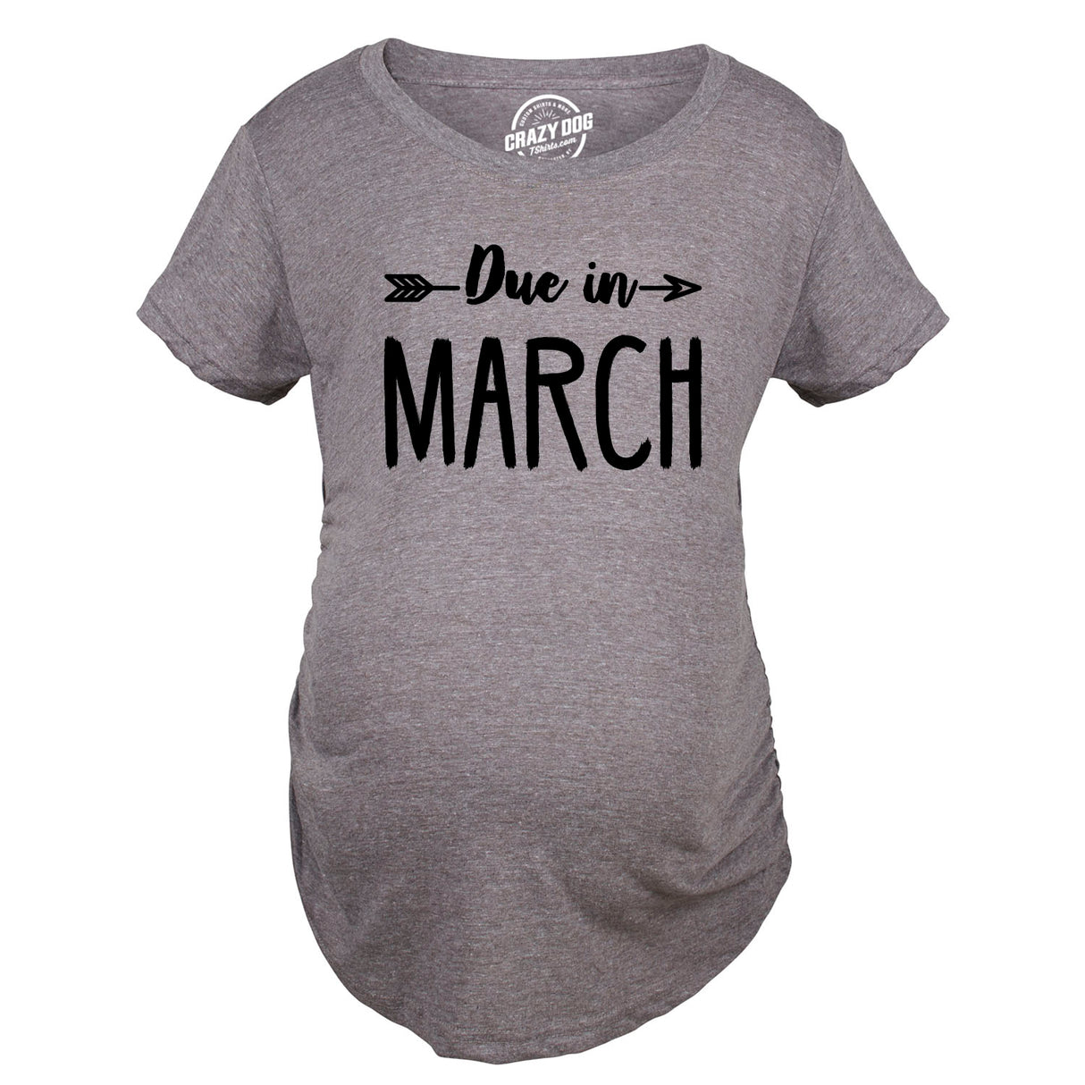 Maternity Due In March Funny T shirts Pregnant Shirts Announce Pregnancy Month Shirt