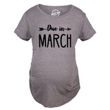 Maternity Due In T-Shirt Choose Month Funny Pregnant Expecting Due Date Tee