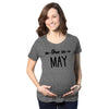 Maternity Due In May Funny T shirts Pregnant Shirts Announce Pregnancy Month Shirt