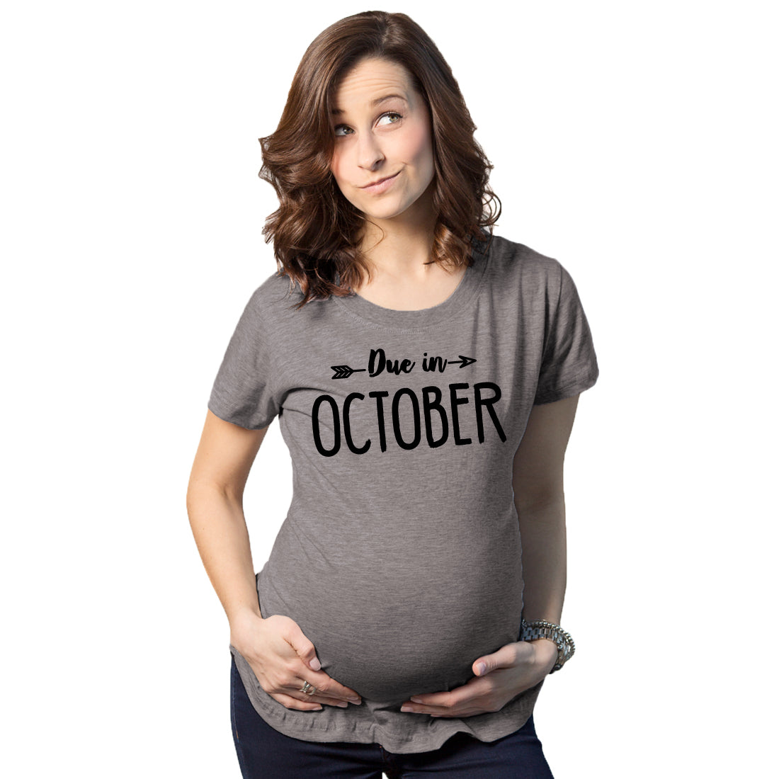 Maternity Due In June T shirt Baby Shower Announcement Pregnancy Reveal Tee