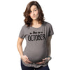 Maternity Due In T-Shirt Choose Month Funny Pregnant Expecting Due Date Tee